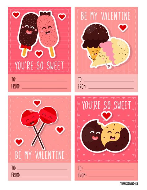Printable Valentine Cards For Students
